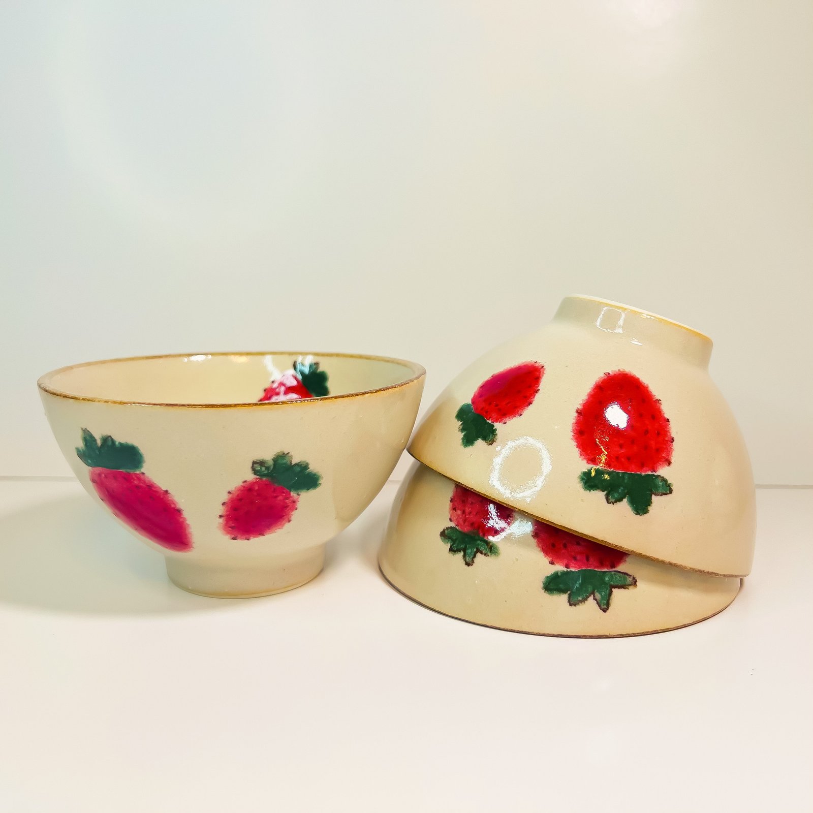 IZAWA Rice Bowl Strawberry 360 ml - Image 2