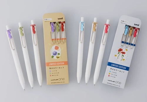 Alternative view of uni-ball Ballpoint Pen uni-ball ONE A/W 0.5mm Autumn 3 Colour
