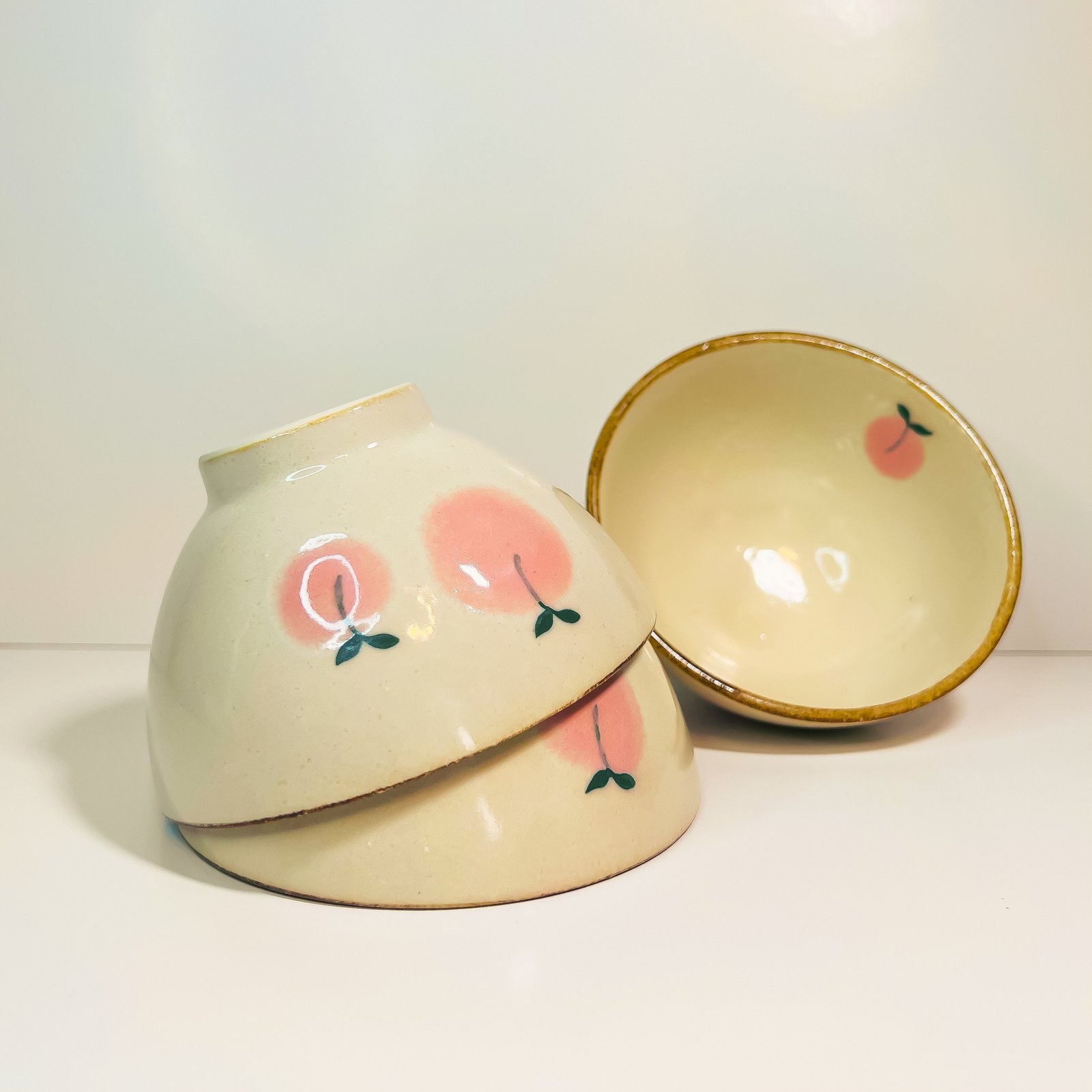 IZAWA Rice Bowl Peach 300 ml - Image 3