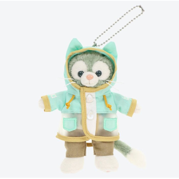 Alternative view of Tokyo Disney Resort - Duffy & Friends "Beautiful Rainy Day" Collection x Gelatoni Raincoat Plush Keychain
