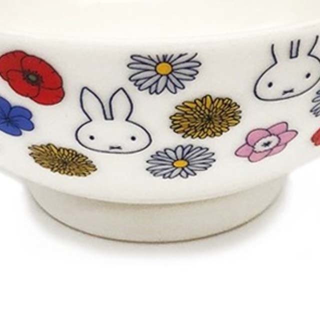 Alternative view of Miffy Floral Series Rice Bowl