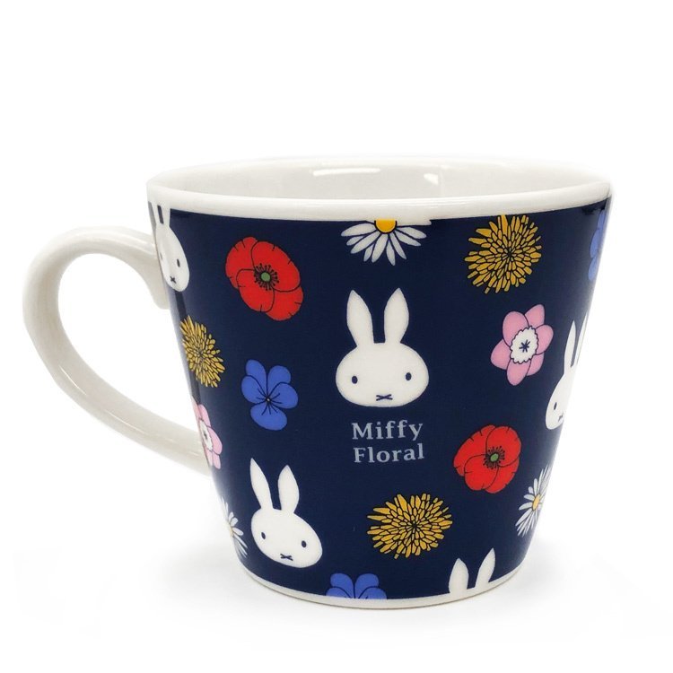 Miffy Floral Series Mug ( Navy )