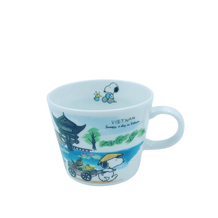 Mug, White, 11.2 fl oz (340 ml), Snoopy World Travel Mug Vietnam