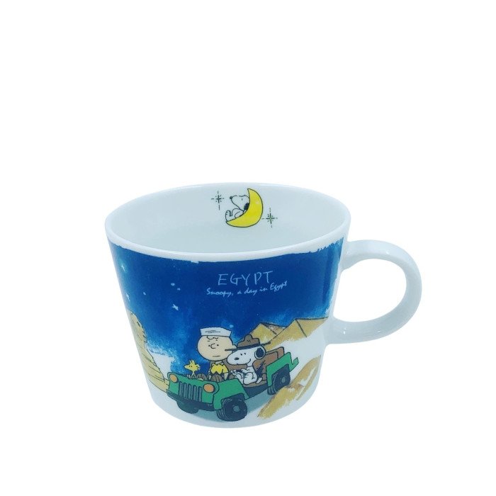 Mug, White, 11.2 fl oz (340 ml), Snoopy World Travel Mug Egypt