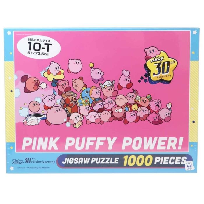 Ensky Kirby Star Jigsaw Puzzle, 30th PINKPUFFYPOWER! 1000 Pieces