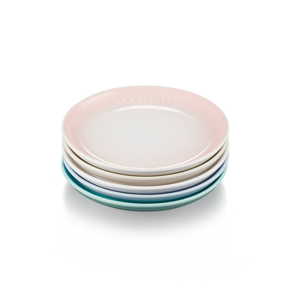 Le Creuset Sphere Plate Dish Pastel Rainbow Set of 5 - Image 2