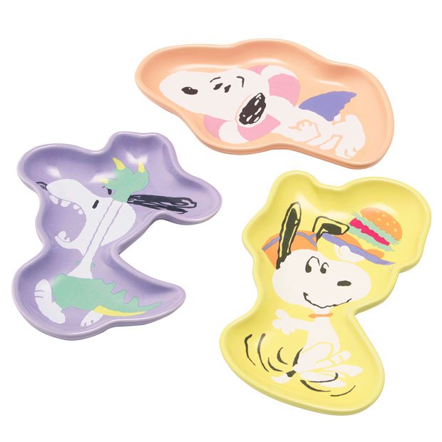 USJ Snoopy Plate Set (3 pieces) At Home