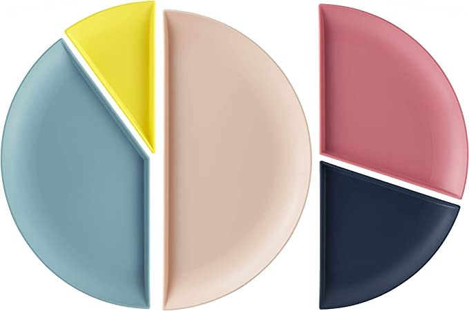 Plate 150% Plastic Plate Tableware Set of 5 - Image 5
