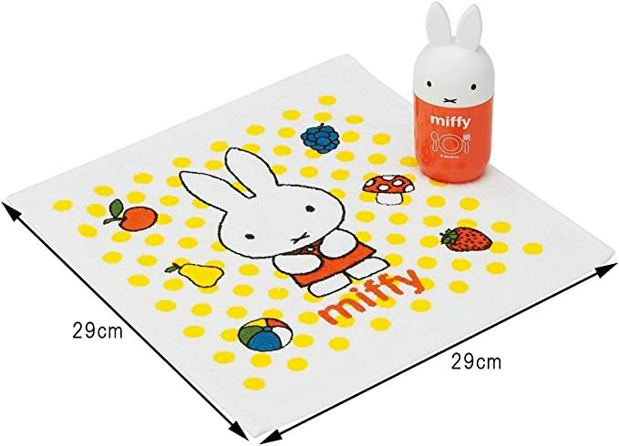 Alternative view of Skater OA6D Miffy Portable Die Cut Wet Towel Case