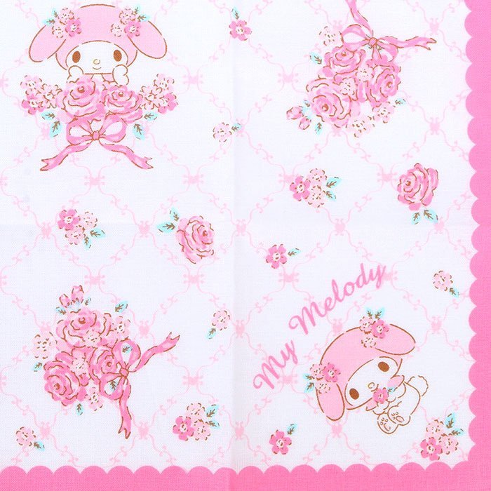 Alternative view of Japan Sanrio Handkerchief - My Melody / Flower