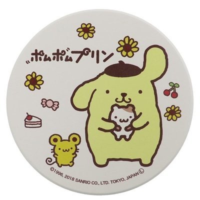 Water Absorption Coaster Pom Pom Purin Tableware Sanrio Sweets & Pudding Kinsei Pottery Gift Miscellaneous Goods