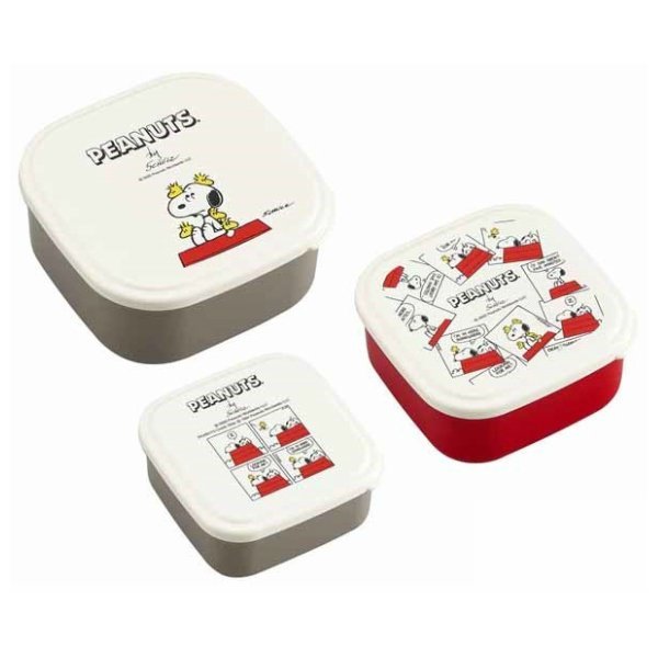Snoopy Bento Box, Lunch Box, Storage Container, Sealed Container, Set of 3