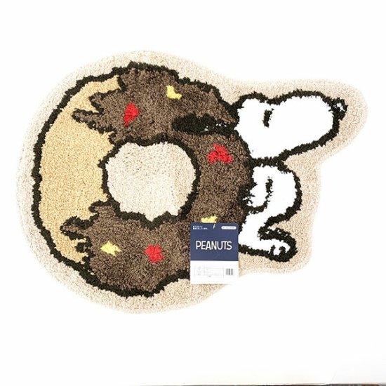 Donuts and Snoopy Mat Beige