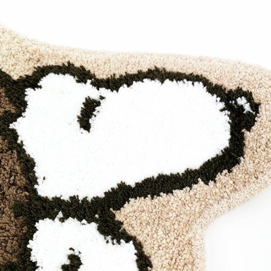 Alternative view of Donuts and Snoopy Mat Beige