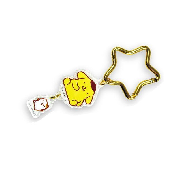 Sanrio Karabiner Attached Acrylic Key Ring "POM POM PURIN"