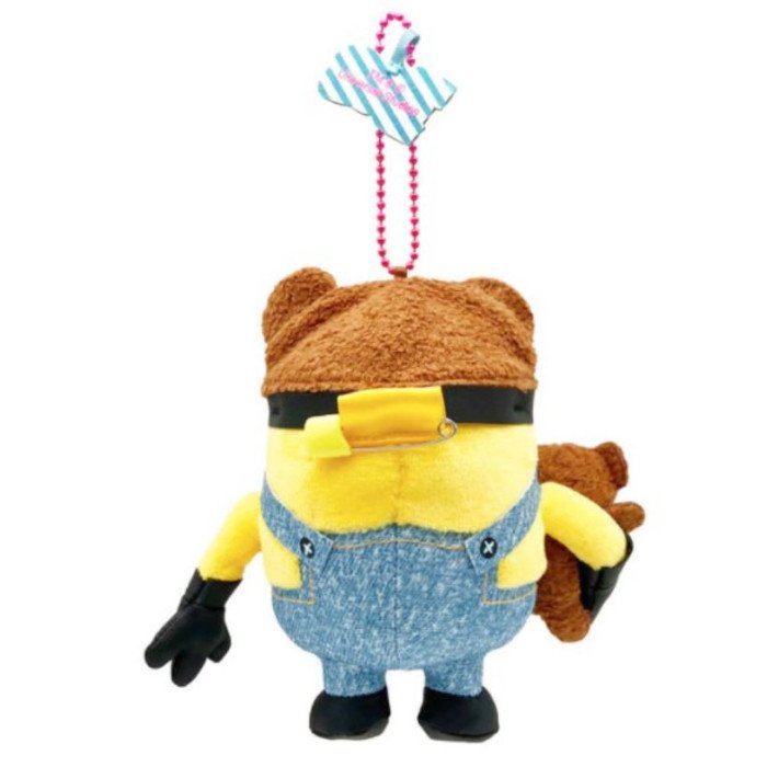 Alternative view of USJ Minion Mascot Keychain (Bob & Tim)