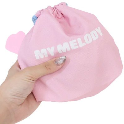 Alternative view of My Melody Goods Drawstring Bag Character Face Kinchaku Pouch