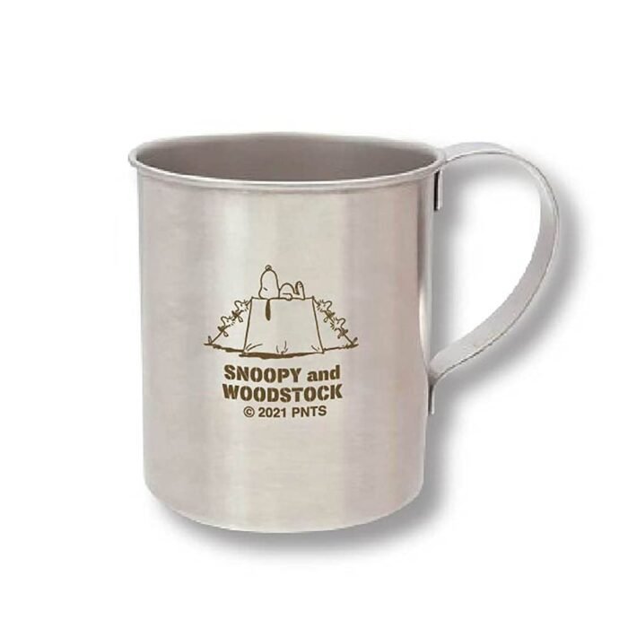 Peanuts Stainless Camping Mug Snoopy and
Woodstock