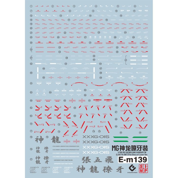 Alternative view of MG 1/100 SHENLONG GUNDAM EW?LIAOYA UNIT?EVO Water Decal