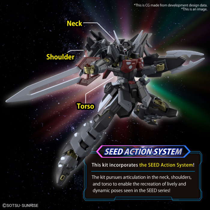 Alternative view of HG 1/144 BLACK KNIGHT SQUAD Shi-ve.A #245