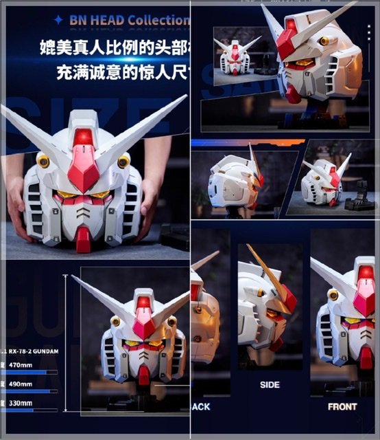Alternative view of RX-78-2 Gundam Head Display (China Exclusive)