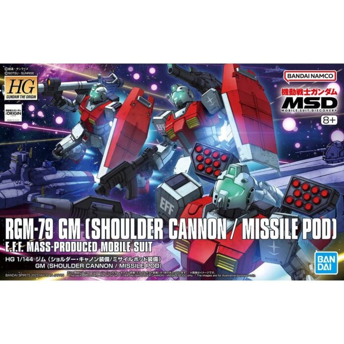HG 1/144 GM (SHOULDER CANNON / MISSILE POD)