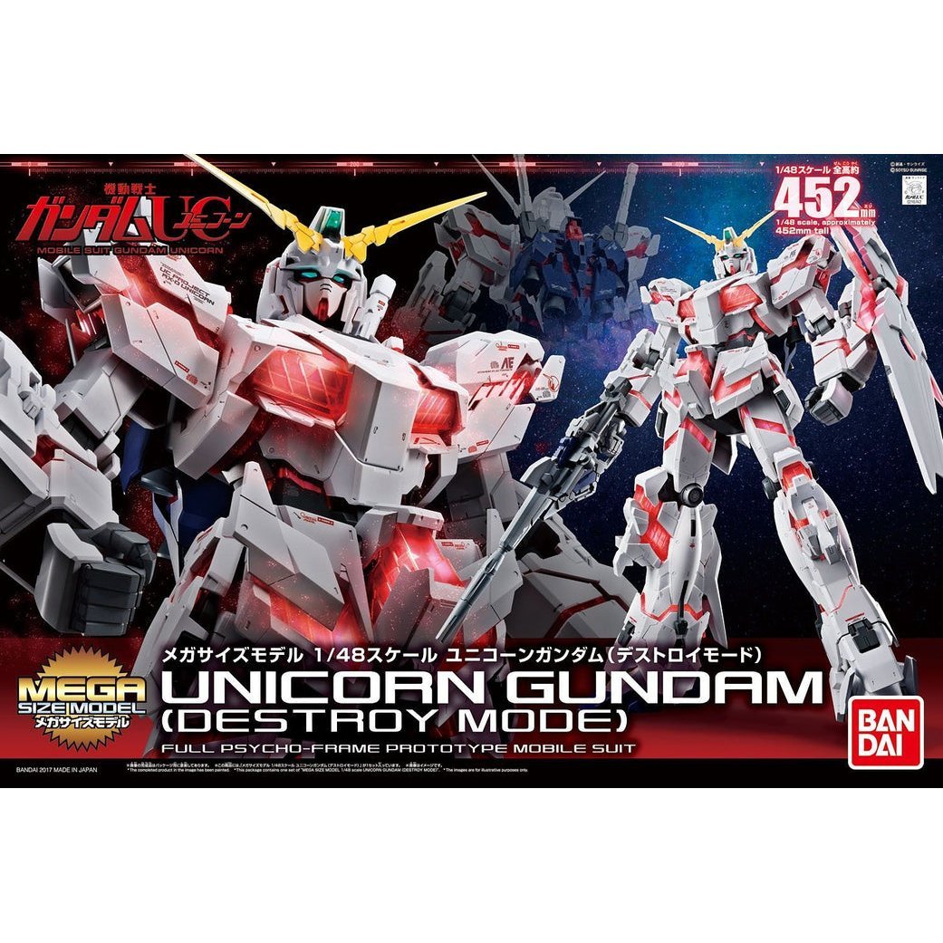 Mega Size Model 1/48 Unicorn Gundam Destroy Mode