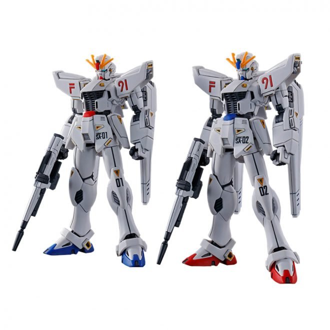 Alternative view of HGUC 1/144 Gundam F91 Vital Unit 01 & Unit 02 Set