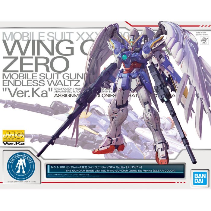 MG 1/100 THE GUNDAM BASE LIMITED WING GUNDAM ZERO EW Ver.Ka [CLEAR COLOR]