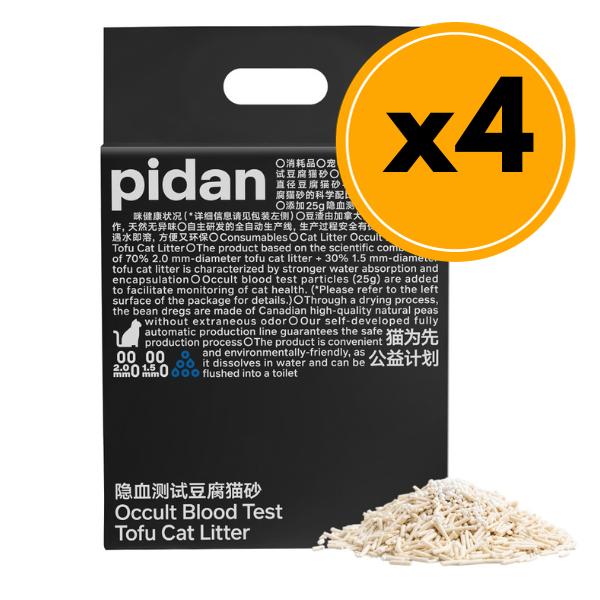 pidan Original Tofu Cat Litter 6L, 4 Bags 24L