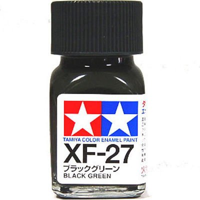 TAMIYA ENAMEL XF-27 FLAT BLACK GREEN