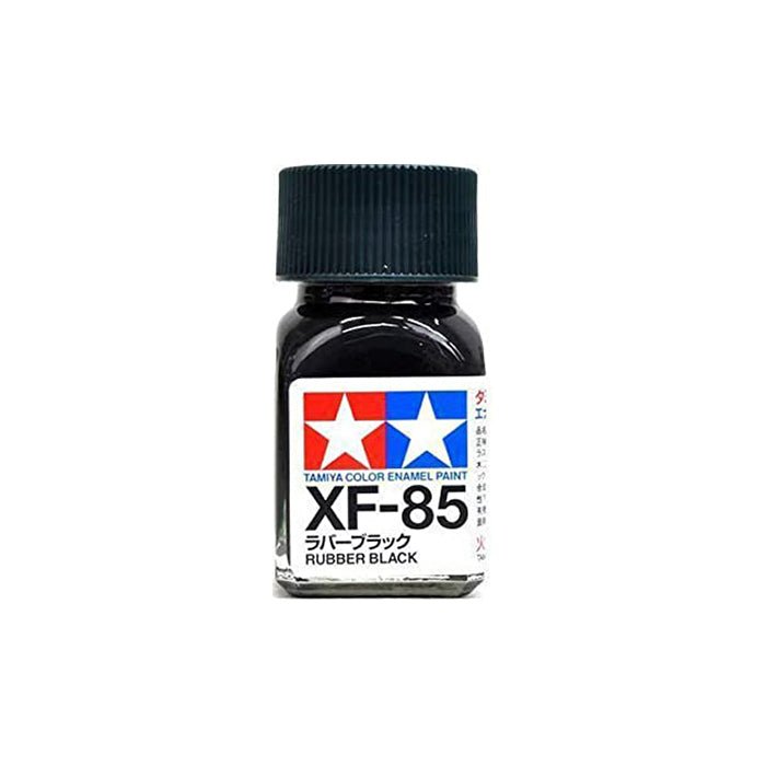 TAMIYA ENAMEL XF-85 FLAT RUBBER BLACK