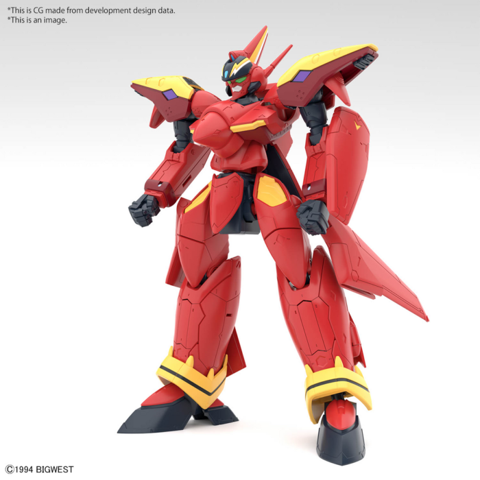 Alternative view of HG 1/100 VF-19 CUSTOM FIRE VALKYRIE WITH SOUND BOOSTER