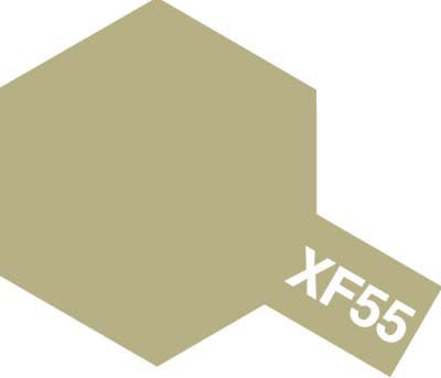 Alternative view of TAMIYA ENAMEL XF-55 FLAT DECK TAN