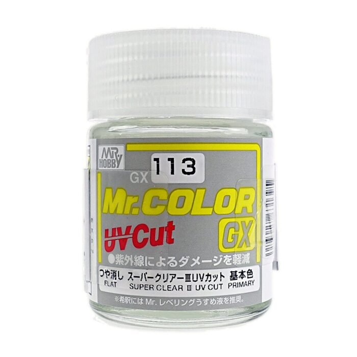 Mr Color GX 113 - Super Clear III UV Cut Flat