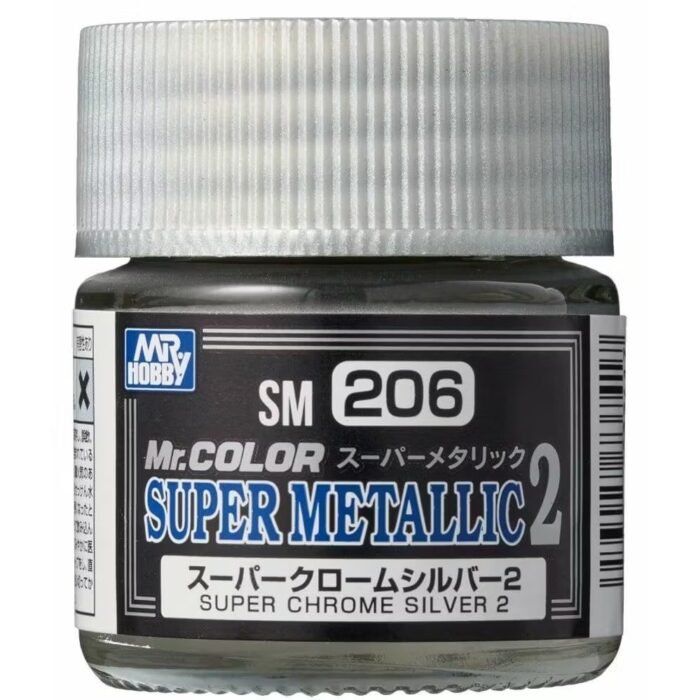 Mr Color Super Metallic - SM206 Super Chrome Silver 2