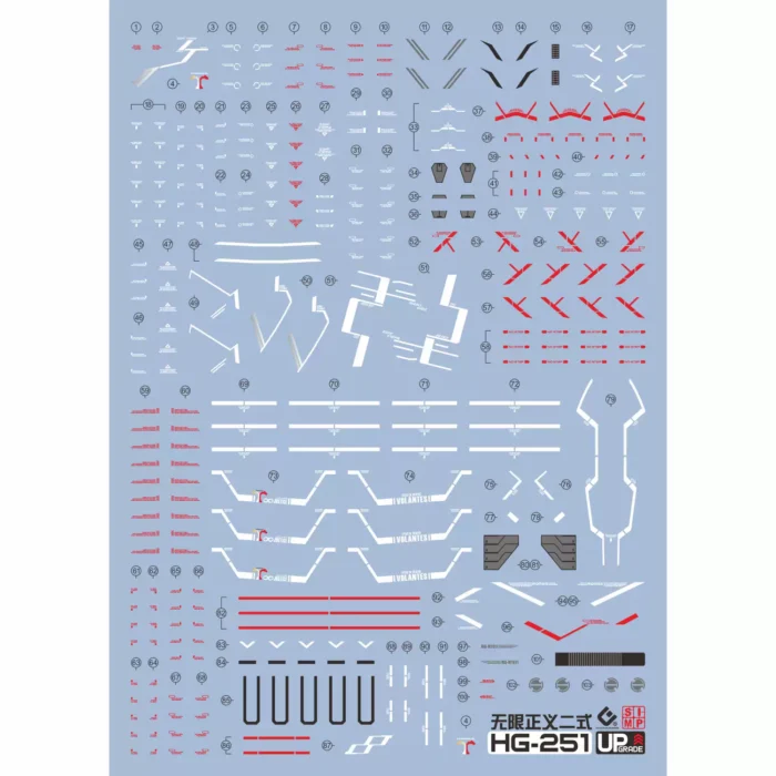 Alternative view of HG 1/144 INFINITE JUSTICE GUNDAM Type? EVO Water Decal