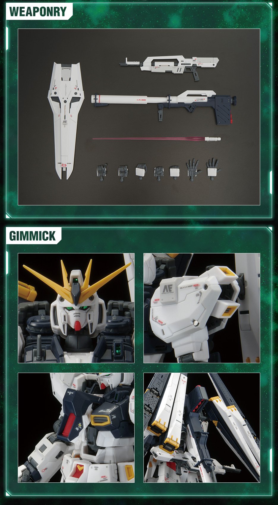 RG 1/144 Nu Gundam (Double Fin Funnel Equipment Type) - Image 9