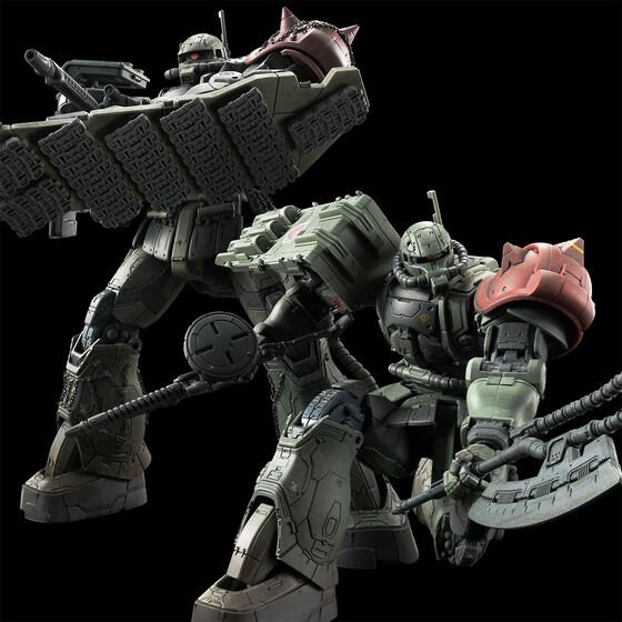 Alternative view of HG 1/144 Zaku II F Type LeSean & Zaku II (Unidentified Type) LeSean (RFV)
