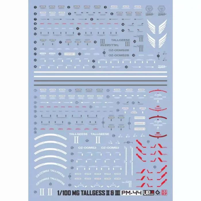 Alternative view of MG 1/100 TALLGEESE II/III EVO Water Decal
