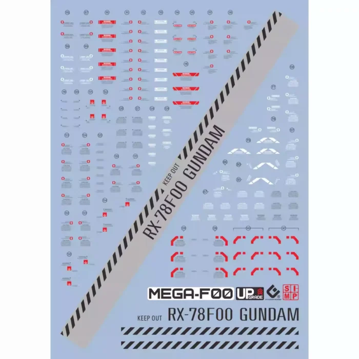 Alternative view of Mega Size 1/148 RX78F00 EVO Water Decal