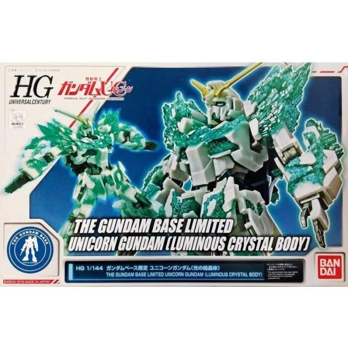 HG 1/144 Gundam Base Limited Unicorn Gundam Luminous Crystal