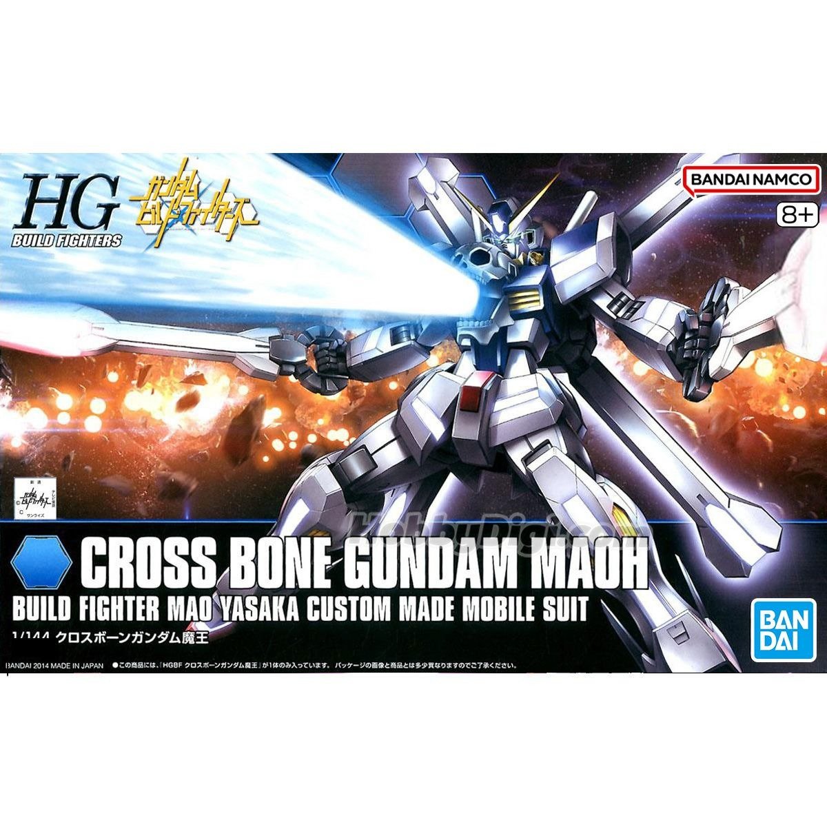 HGBF 1/144 CROSS BONE GUNDAM MAOU