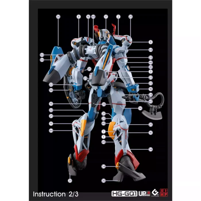 Alternative view of HG 1/144 Gundam GQuuuuuuX EVO Water Decal