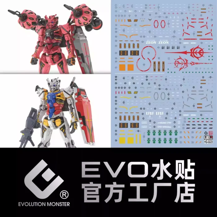 HG 1/144 WHITE/RED GUNDAM GQuuuuuuX EVO Water Decal