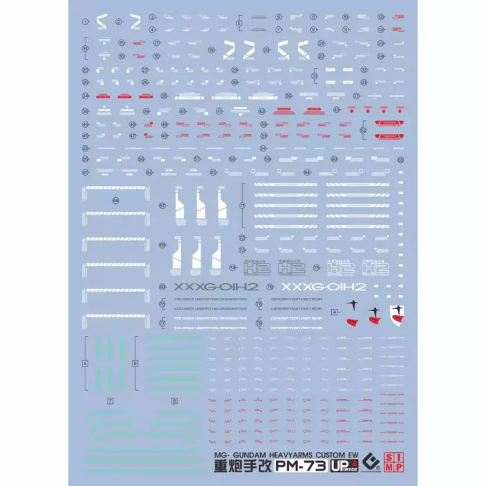 Alternative view of MG 1/100 GUNDAM HEAVYARM CUSTOM EW EVO Water Decal