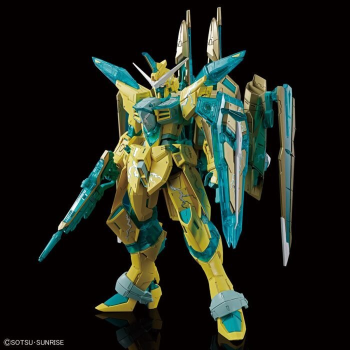 Alternative view of MG 1/100 JUSTICE GUNDAM [CROSS CONTRAST COLORS / CLEAR GREEN]