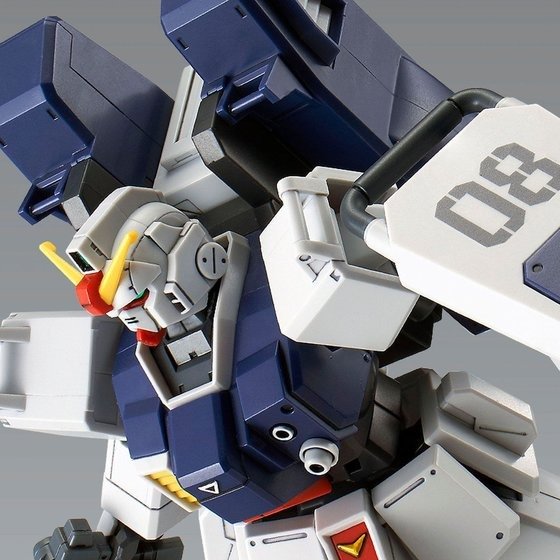 Alternative view of HGUC 1/144 Gundam Ground Type (Parachute Pack Version)