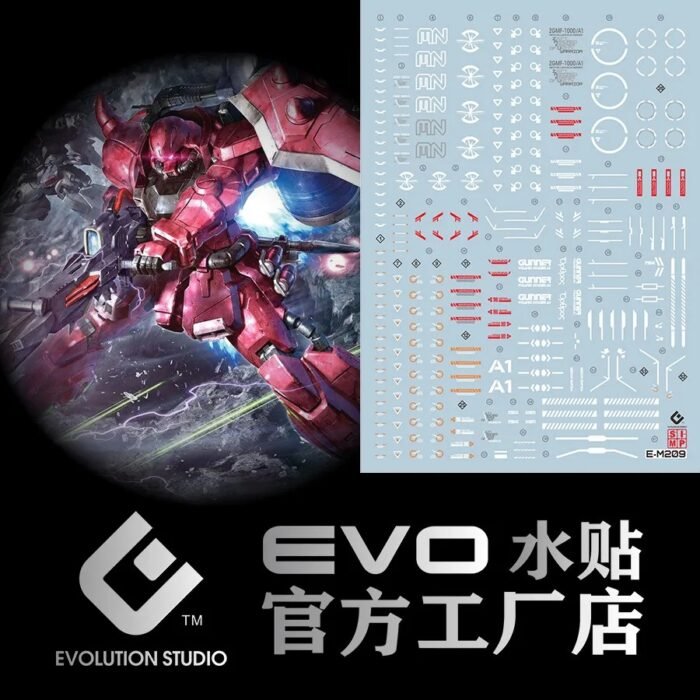 MG 1/100  GUNNER ZAKU WARRIOR (LUNAMARIA HAWKE CUSTOM) EVO Water Decal