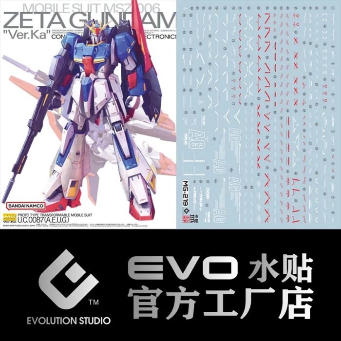 MG 1/100 ZETA GUNDAM Ver.Ka EVO Water Decal